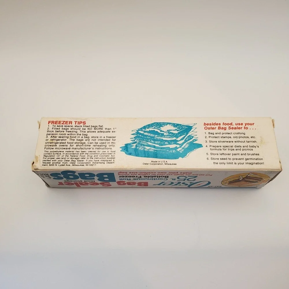 Oster and Dazey Vintage Boilable Cooking Bags Pouches Lot of 2 Seal-a-meal